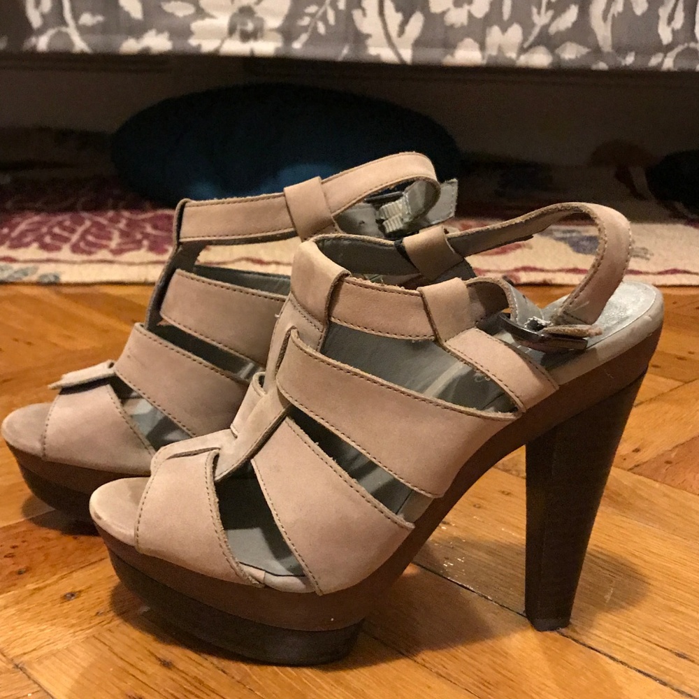 Aldo Taupe Platform Sandal